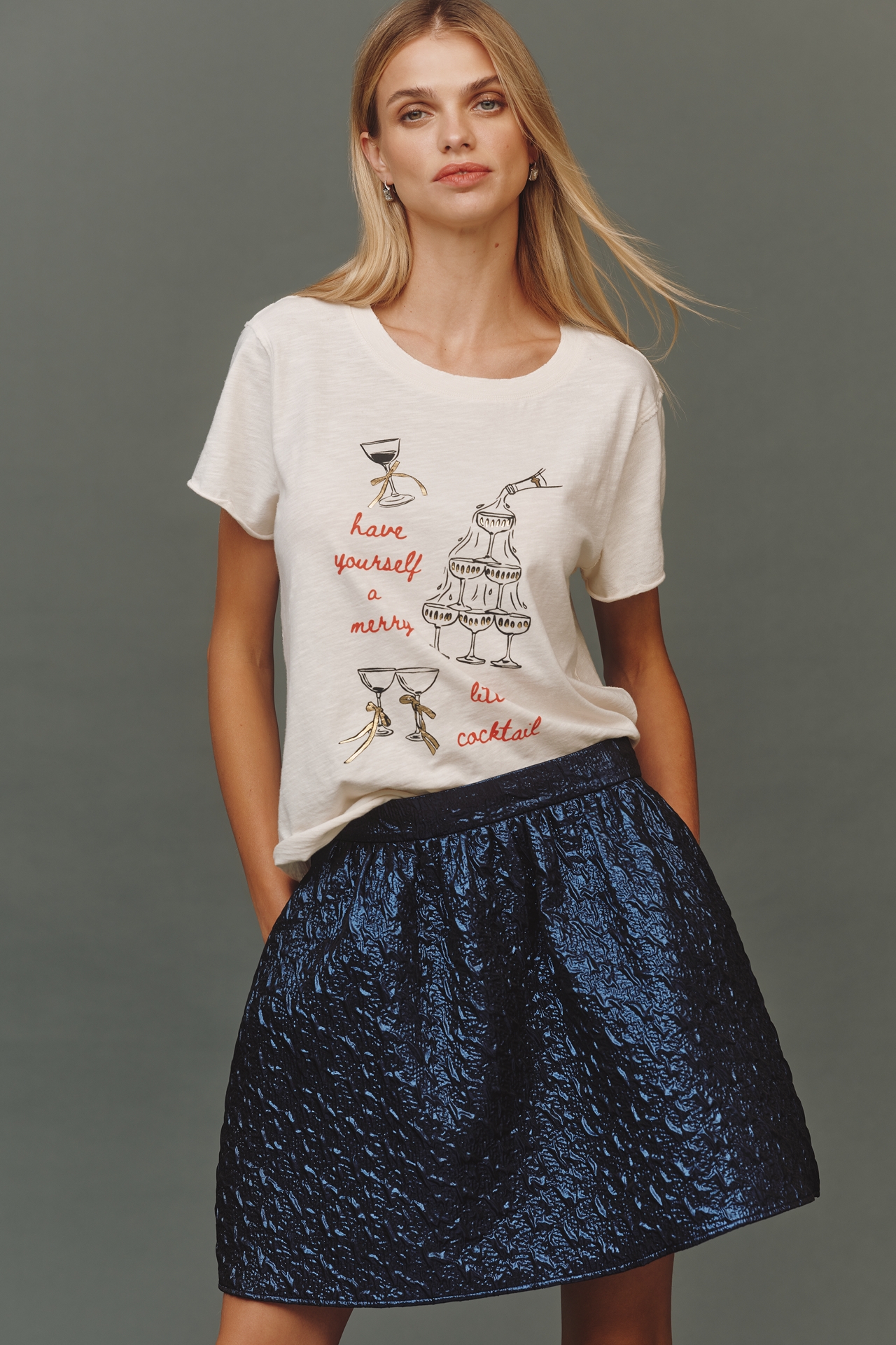 Maeve x Daniela Berkhout Merry Cocktail Tee