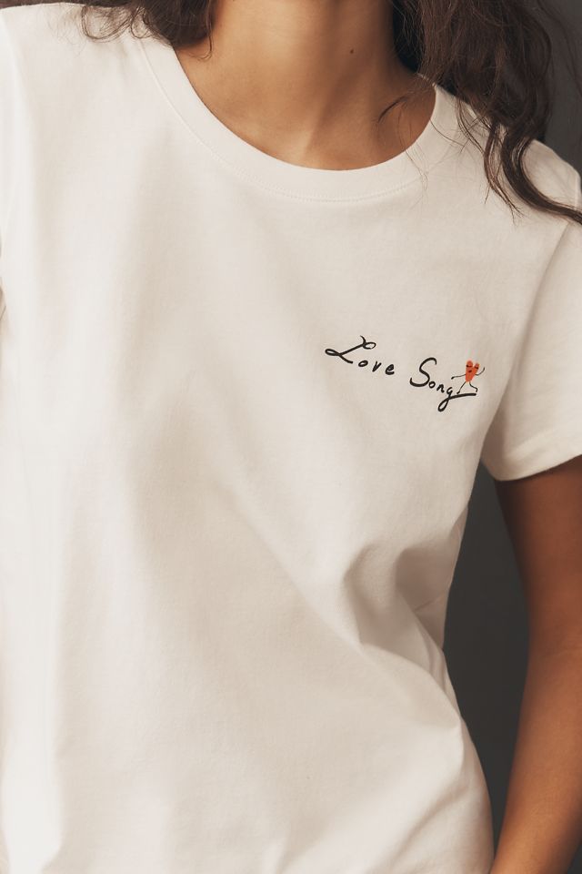 By Anthropologie Anna Mielniczuk Amore Graphic Tee #1