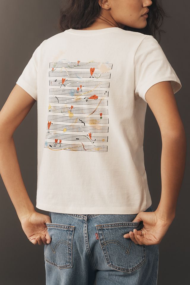 By Anthropologie Anna Mielniczuk Amore Graphic Tee #3