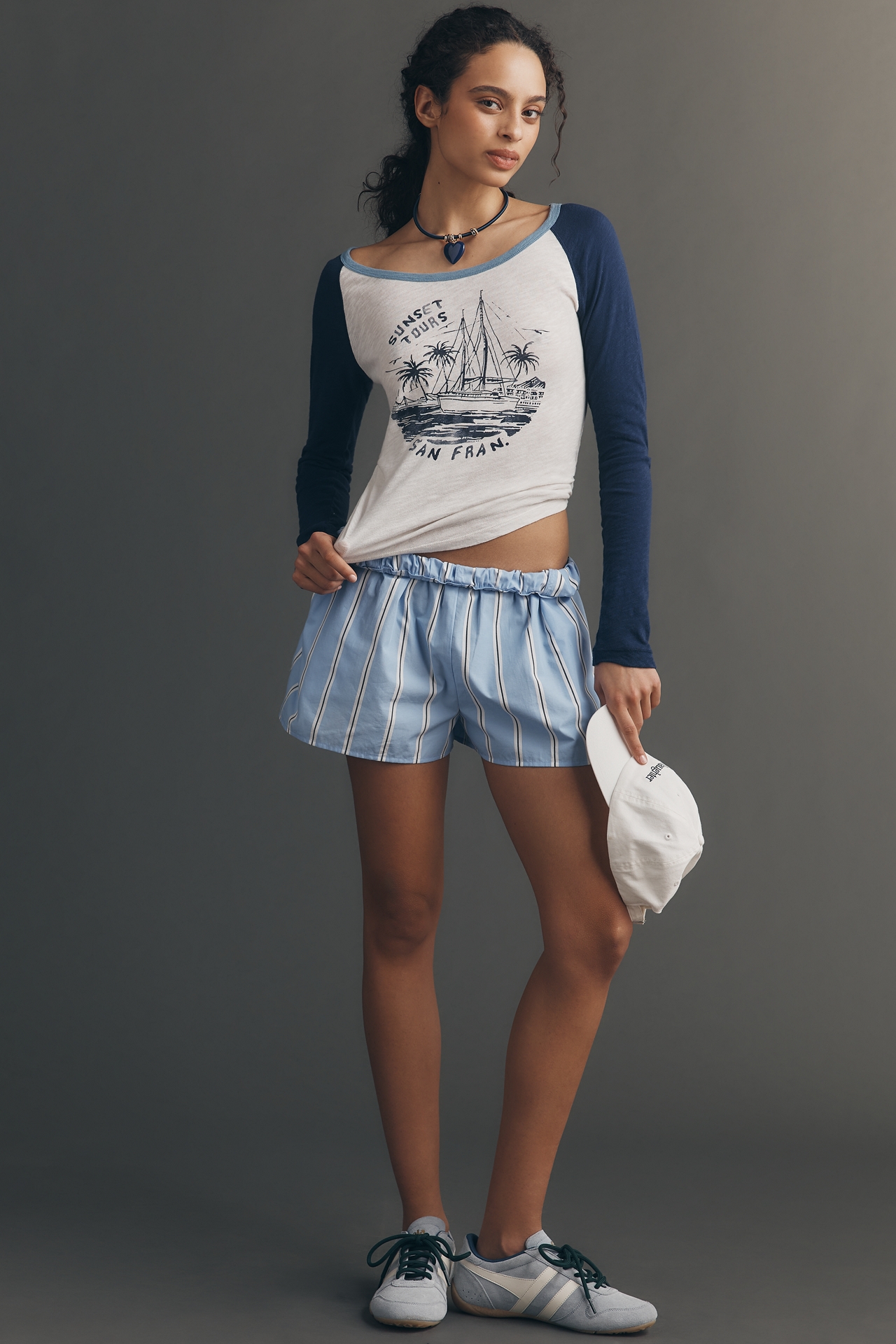 Pilcro Heritage Ringer Long-Sleeve T-Shirt