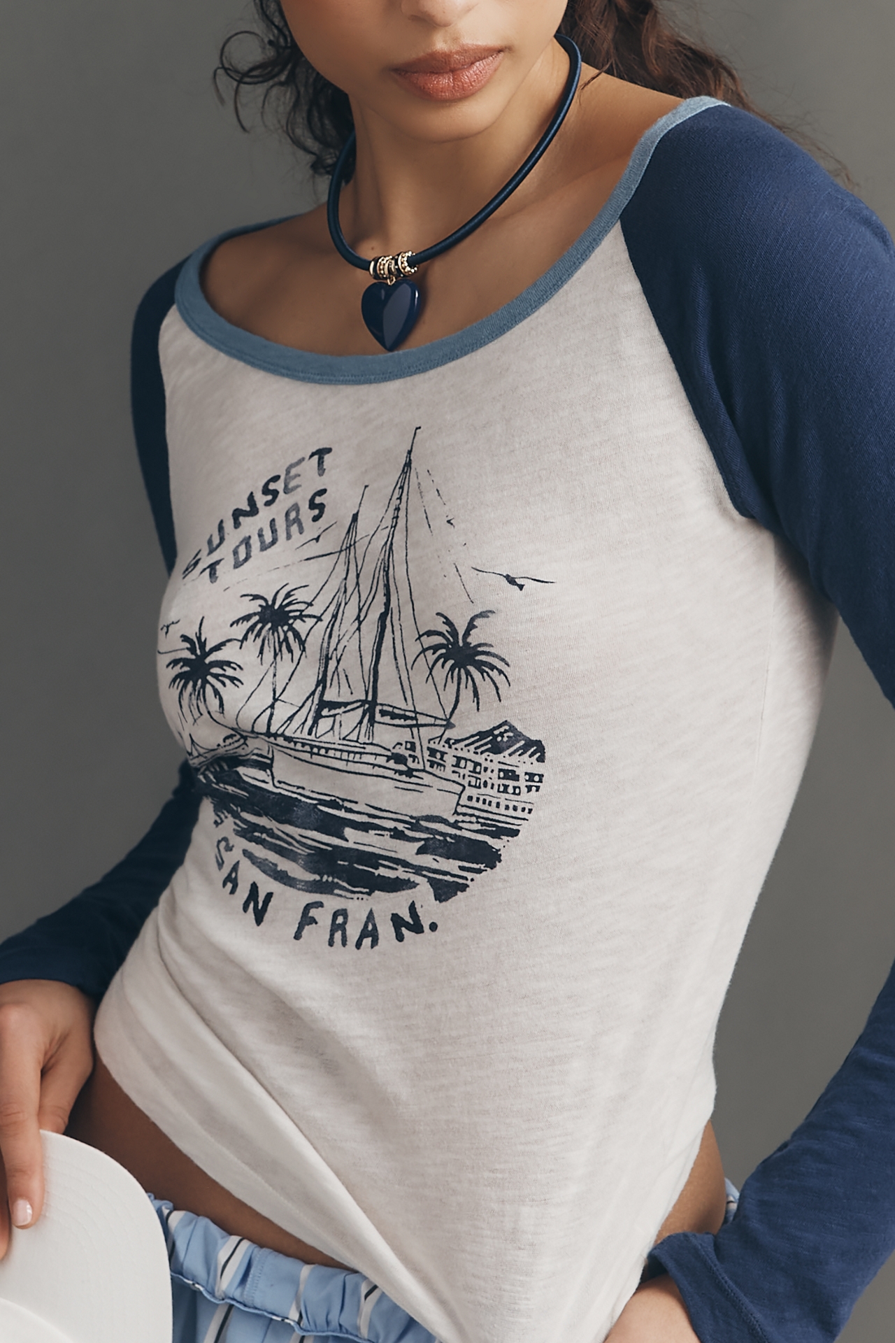 Pilcro Heritage Ringer Long-Sleeve T-Shirt