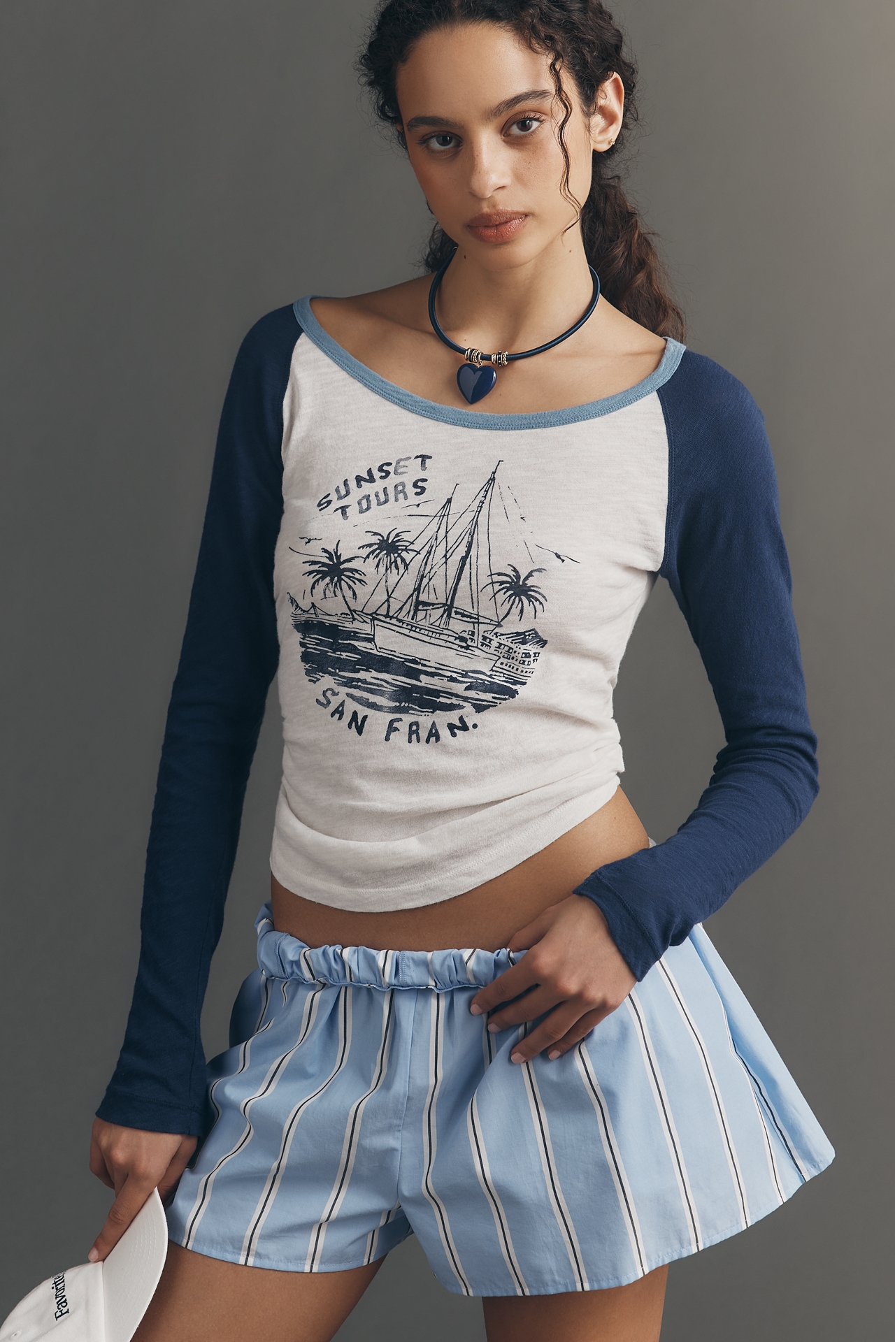 Pilcro Heritage Ringer Long-Sleeve T-Shirt