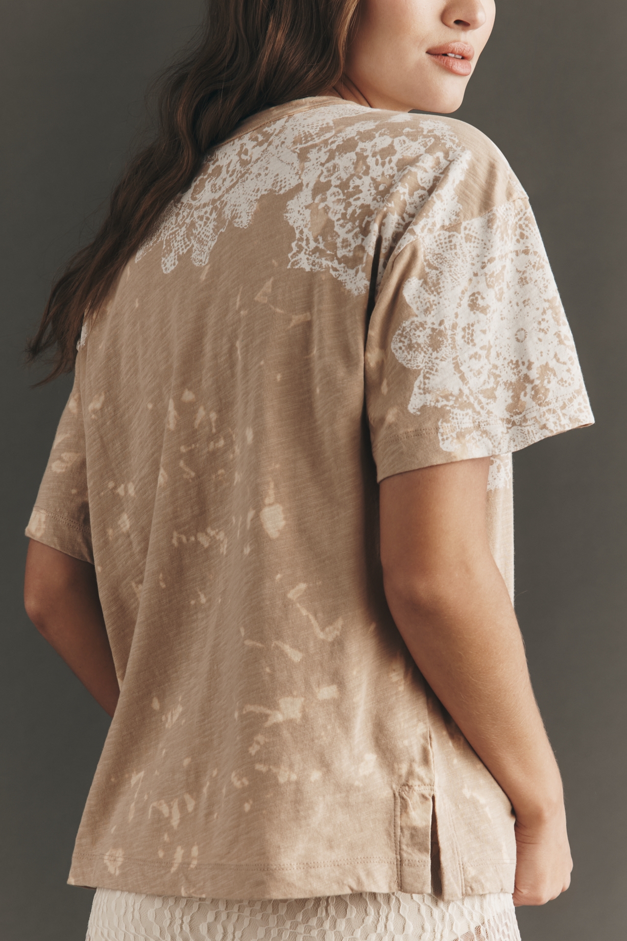 Pilcro Doily Boyfriend T-Shirt