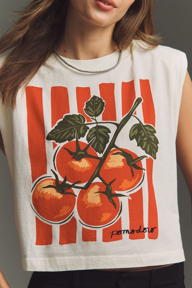 Camiseta sin Mangas de Algodón con Gráfico Maeve #3