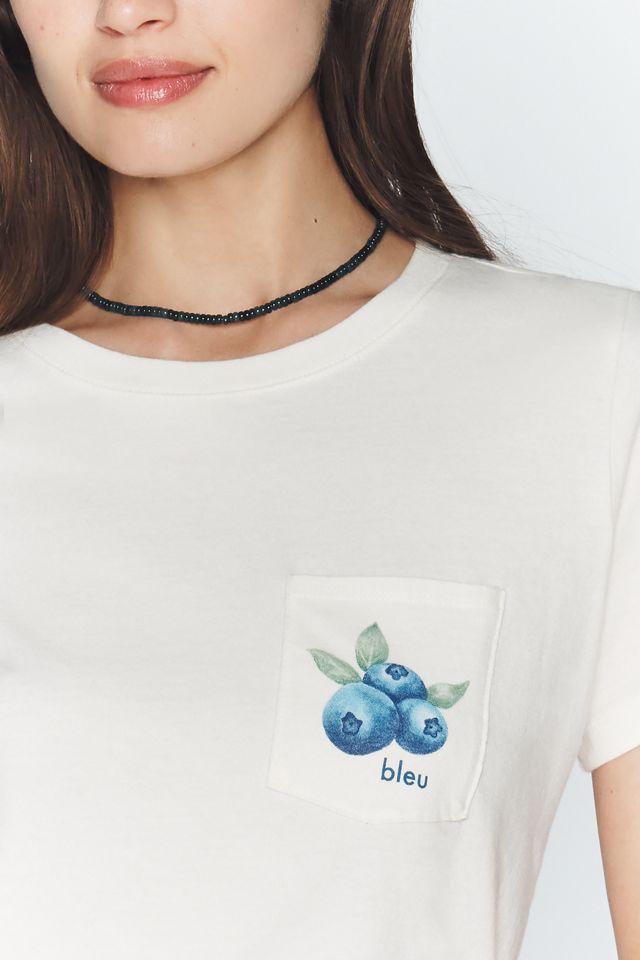 Maeve Blueberry Pocket Tee #2