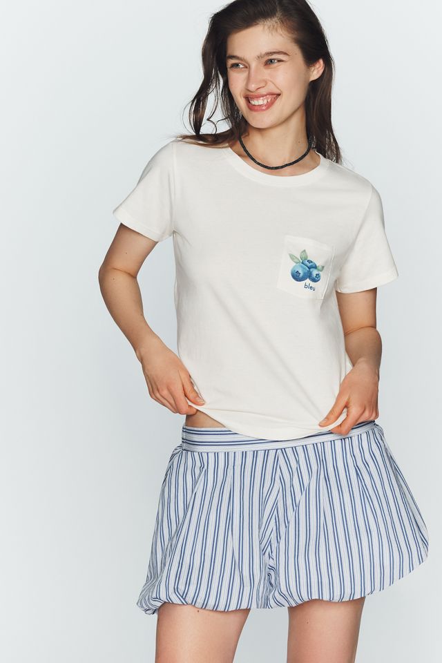 Maeve Blueberry Pocket Tee #3