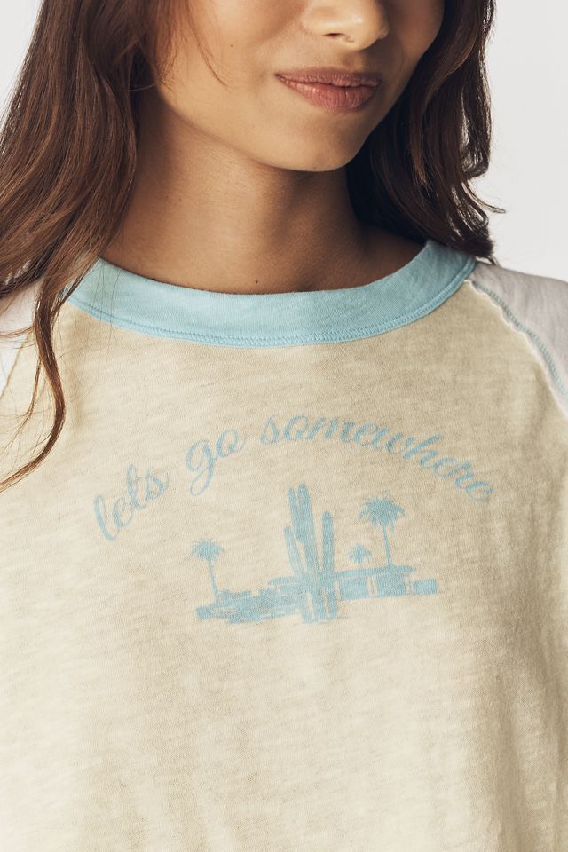 Pilcro Cotton Raglan Graphic Baby Tee #1