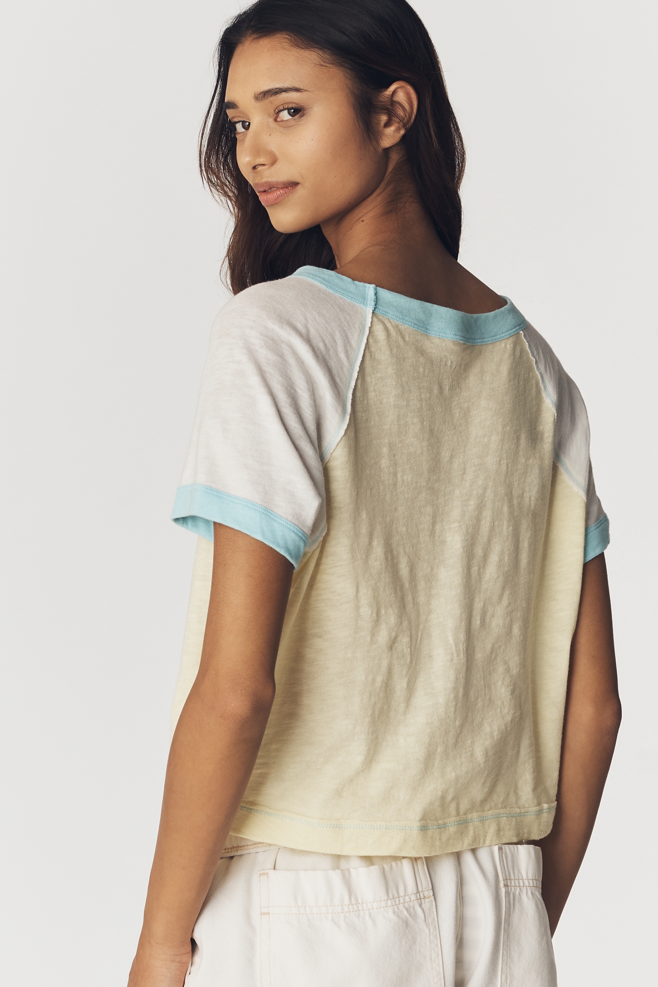 Pilcro Cotton Raglan Graphic Baby Tee