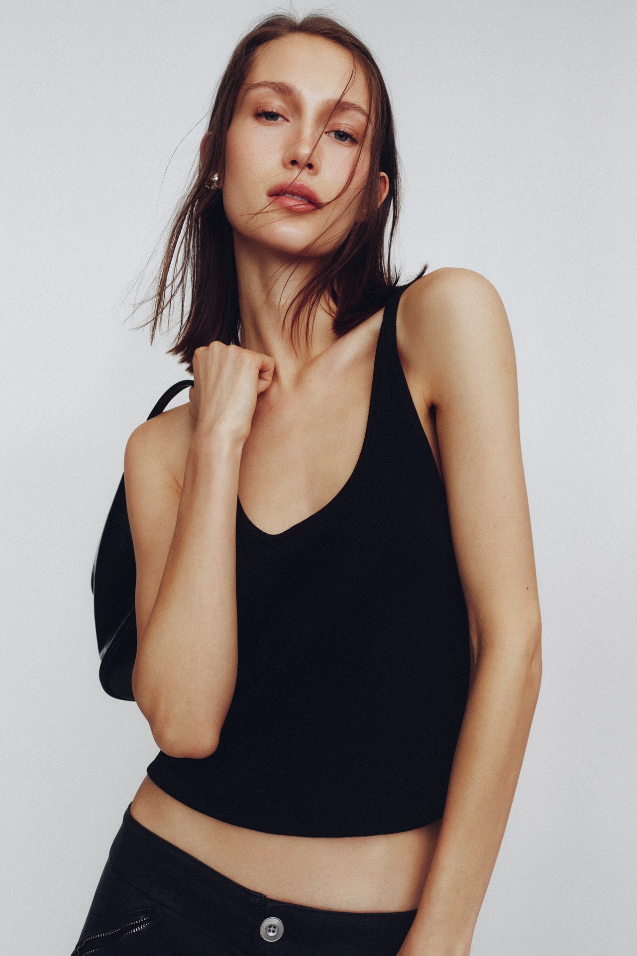 Pilcro Sunsette Ribbed Strappy Tank
