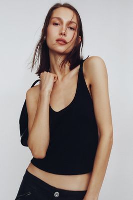 Pilcro Sunsette Ribbed Strappy Tank
