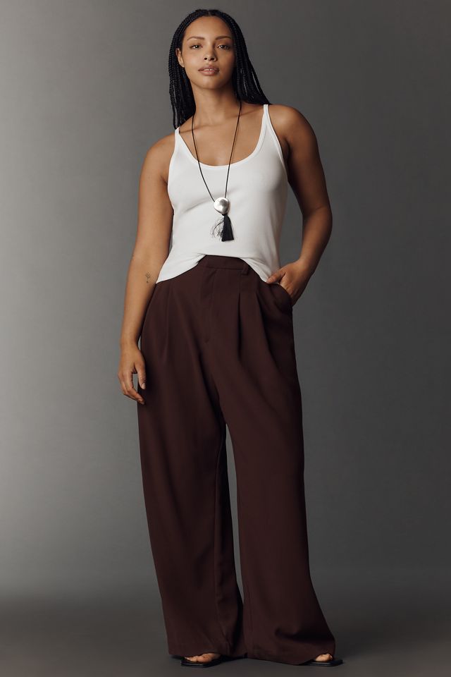 Pilcro Sunsette Ribbed Strappy Tank | Anthropologie