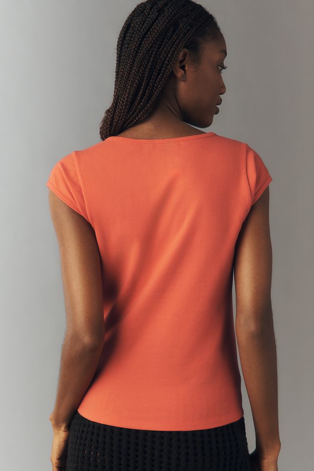 Pilcro Cotton Sand Dollar Tee #2