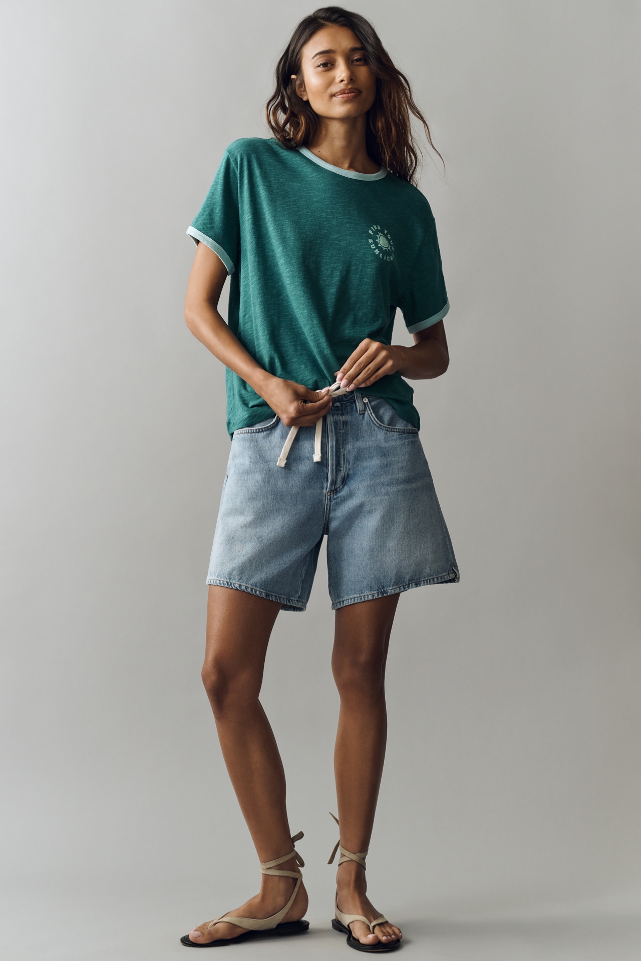 Pilcro Cotton Graphic Tee