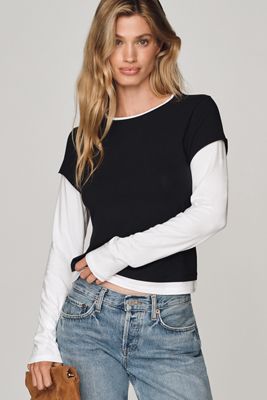 By Anthropologie Evan Long-Sleeve Top