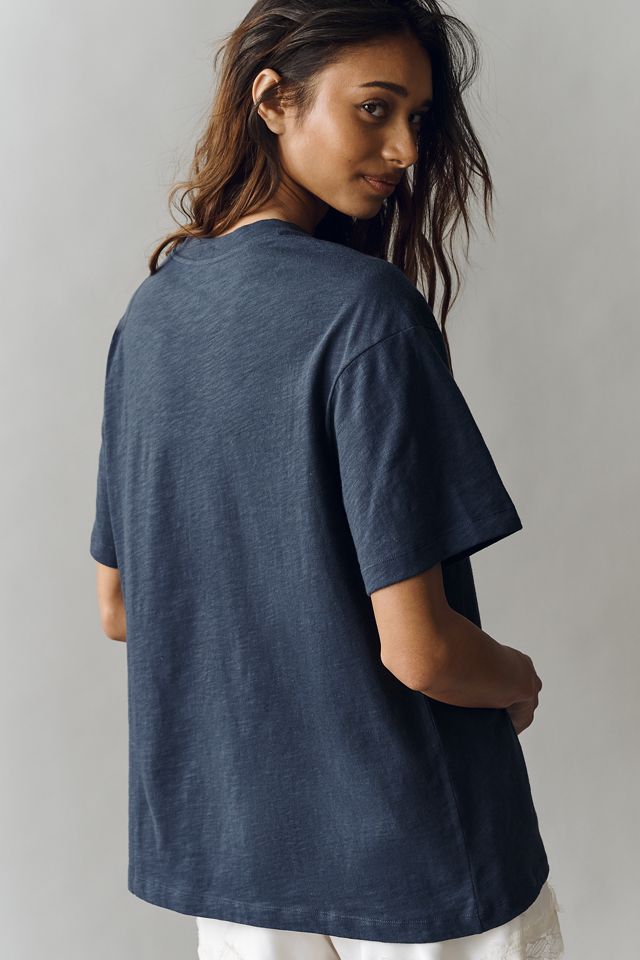 By Anthropologie Cotton Boxy Graphic Tee #2