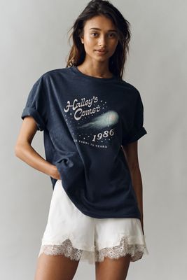 By Anthropologie Cotton Boxy Graphic Tee