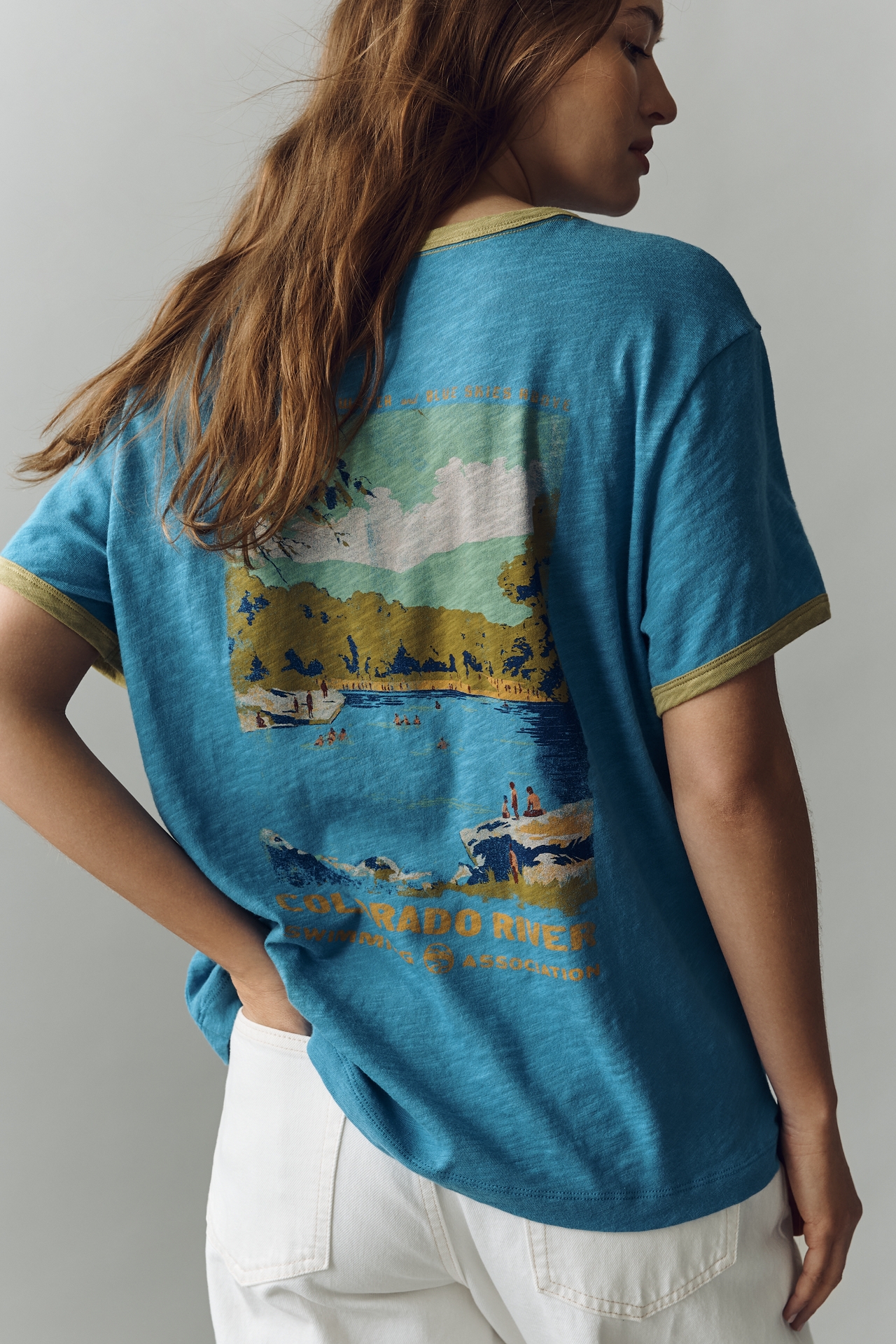 Pilcro Cotton Heritage Graphic Tee