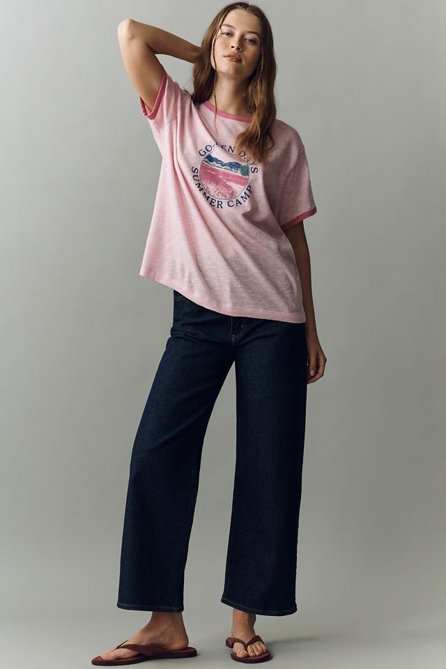Pilcro Golden Days Cotton Graphic Tee #1
