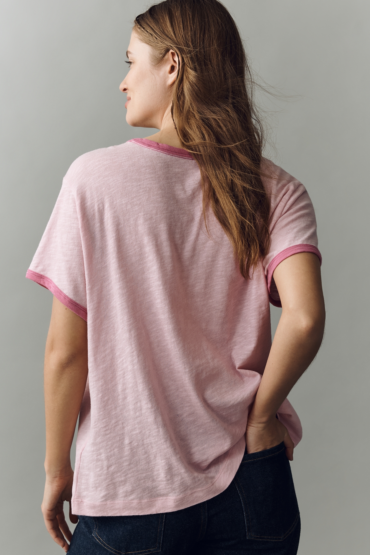 Pilcro Golden Days Cotton Graphic Tee