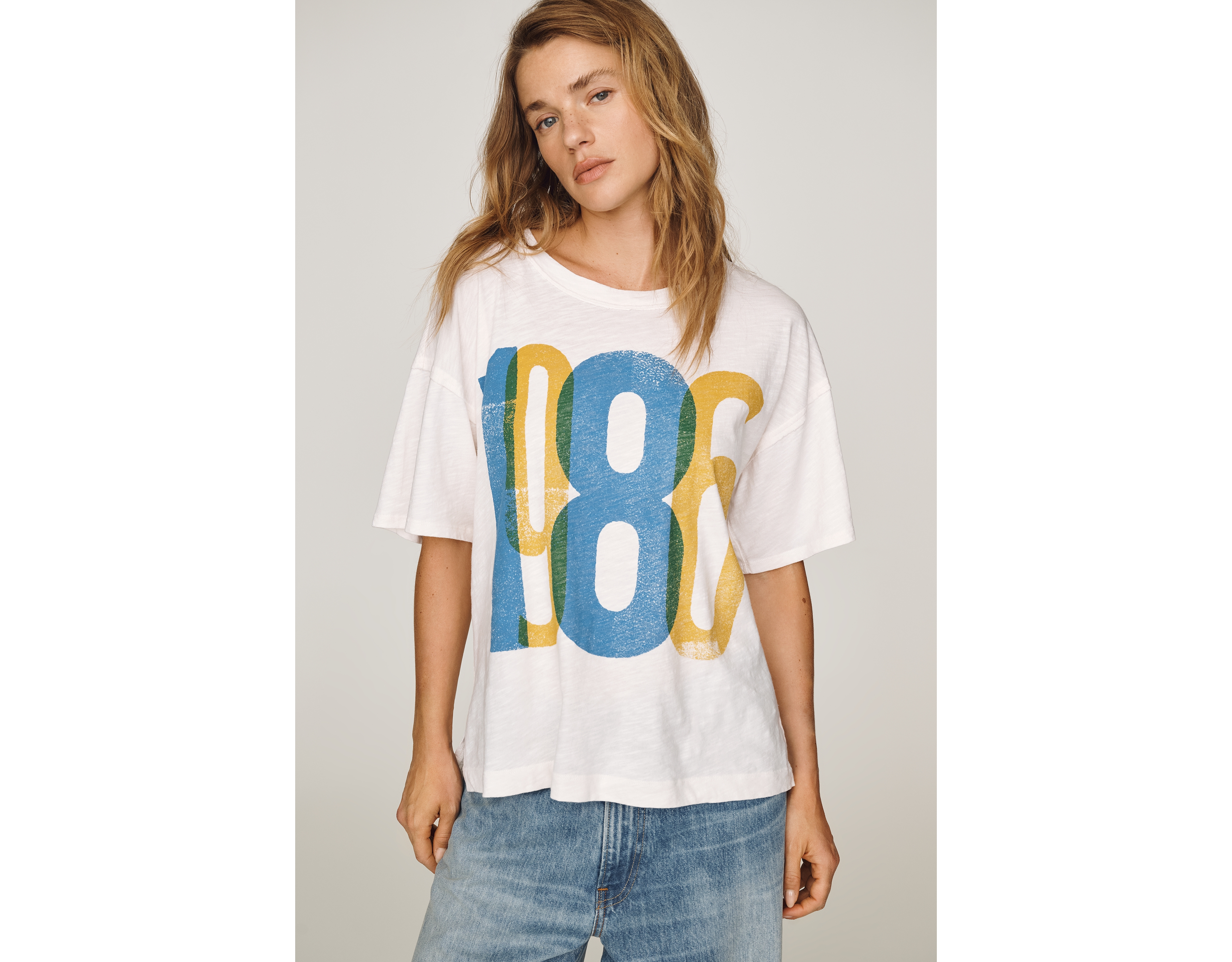 Pilcro 1986 Cotton Graphic Tee
