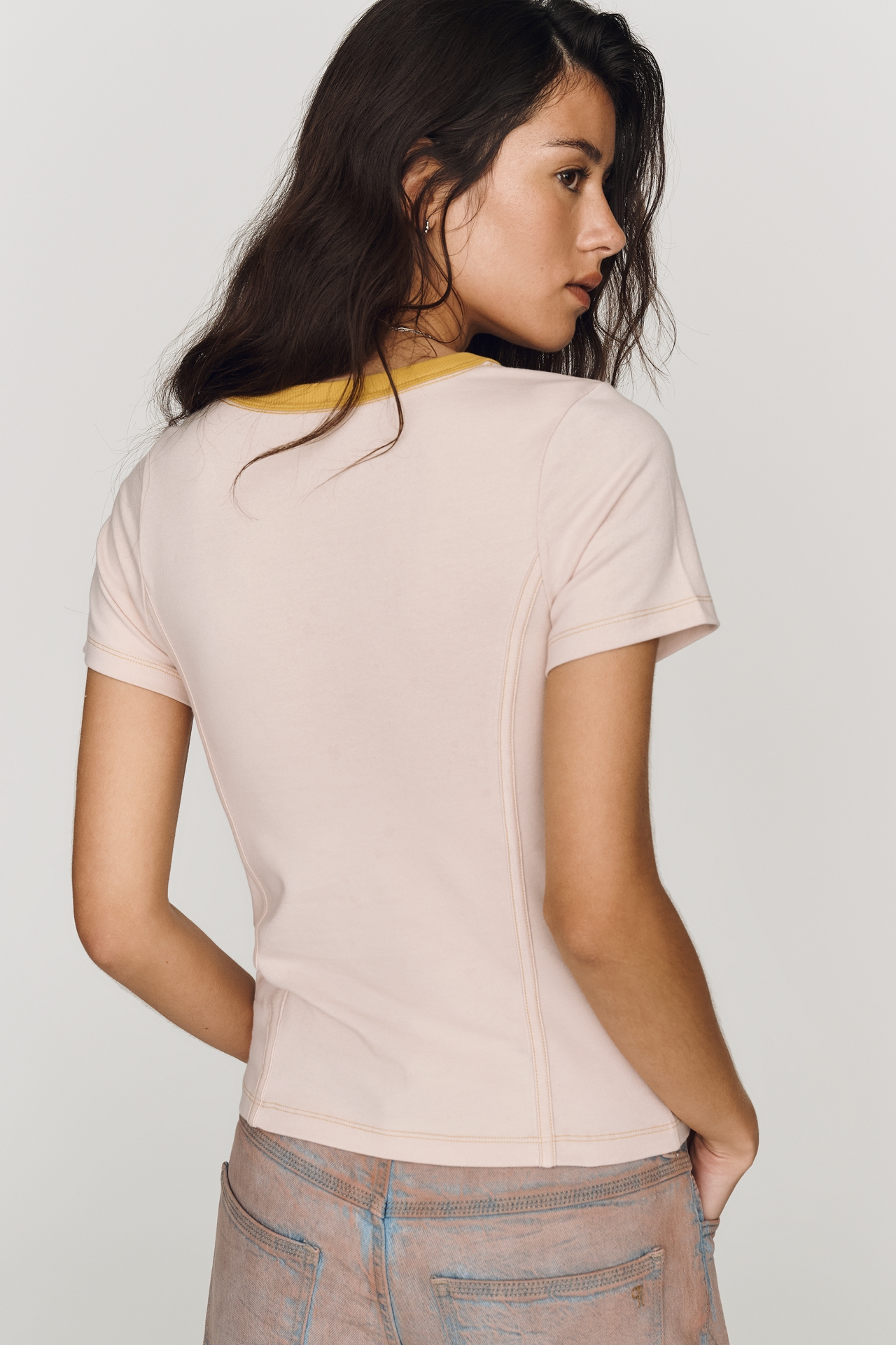 Pilcro Cotton Slim Sporty Tee