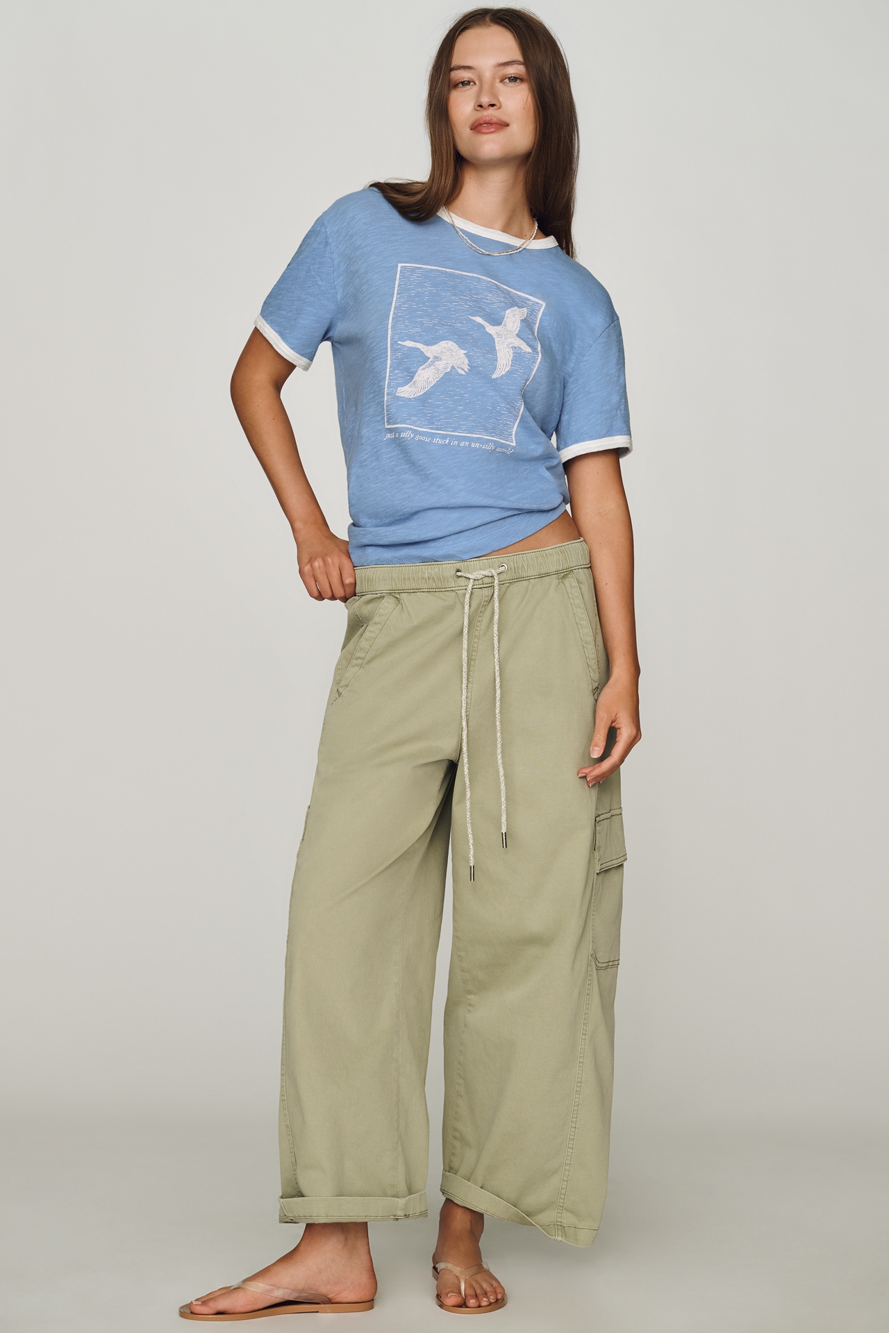 Pilcro Cotton Heritage Ringer Tee