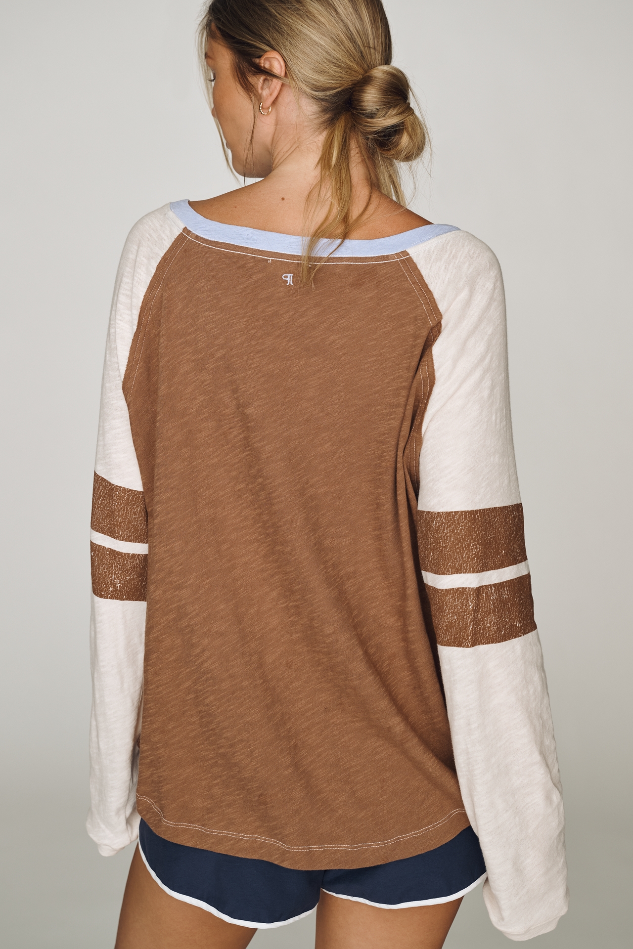 Pilcro 100% Cotton Long-Sleeve Varsity Shirt
