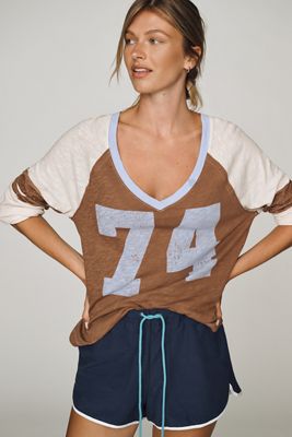 Pilcro 100% Cotton Long-Sleeve Varsity Shirt