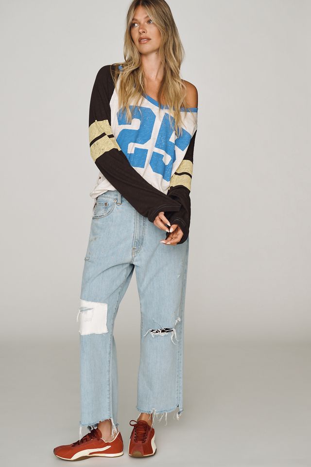 Pilcro 100% Cotton Long-Sleeve Varsity Shirt #2
