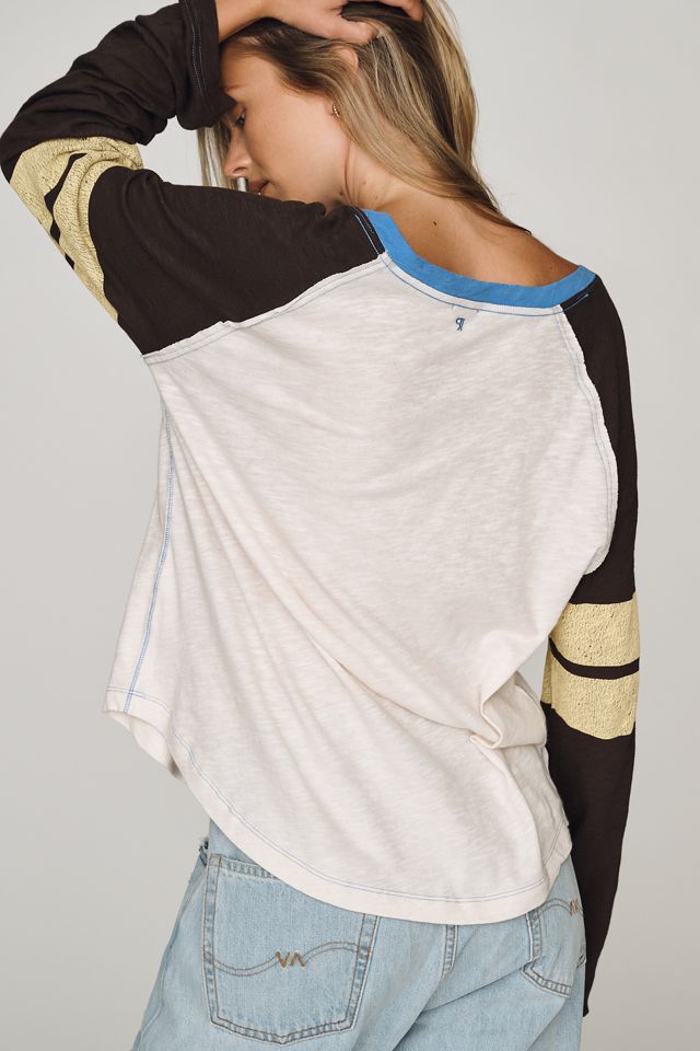 Pilcro 100% Cotton Long-Sleeve Varsity Shirt #3