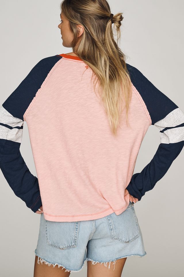 Pilcro 100% Cotton Long-Sleeve Varsity Shirt #3