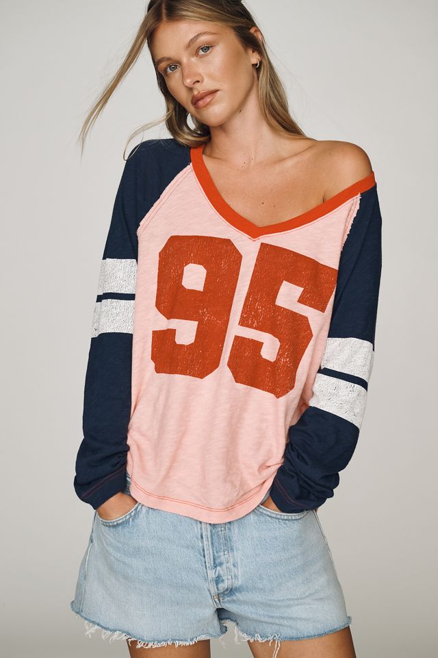 Pilcro 100% Cotton Long-Sleeve Varsity Shirt #1