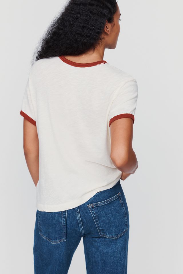 Pilcro Cotton Heritage 100% Cotton Ringer Tee #1