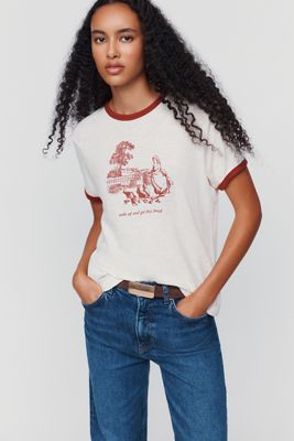 Pilcro Cotton Heritage 100% Cotton Ringer Tee