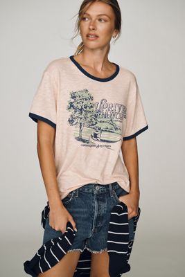 Pilcro Cotton Heritage Ringer Tee