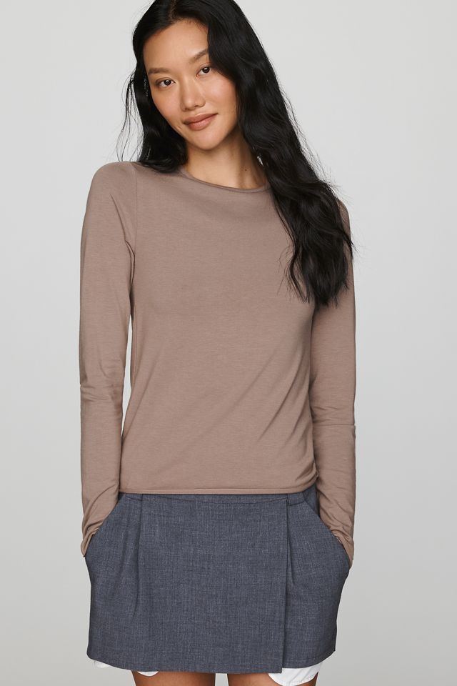 By Anthropologie Evan Cotton Modal Long Sleeve Tee #1