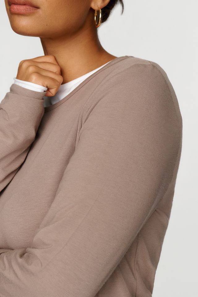 By Anthropologie Evan Cotton Modal Long Sleeve Tee #7
