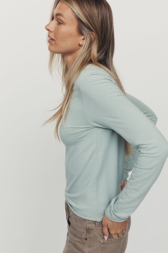 By Anthropologie Evan Cotton Modal Long Sleeve Tee #1