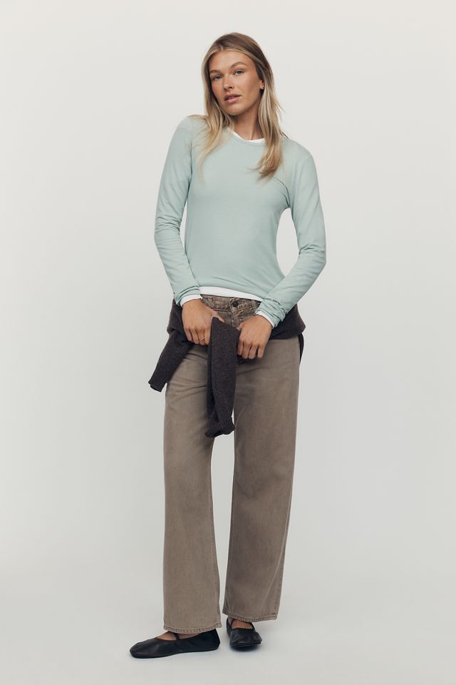 By Anthropologie Evan Cotton Modal Long Sleeve Tee #3