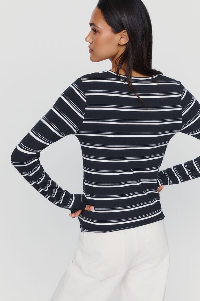 By Anthropologie Evan Cotton Modal Long Sleeve Tee #1