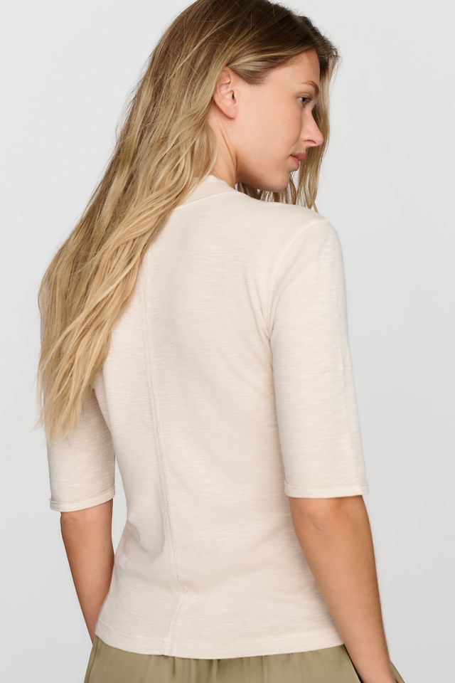 Pilcro Cyris Cotton Blend Mock Neck Top #2