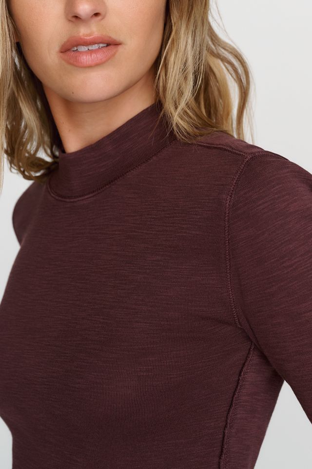 Pilcro Cyris Cotton Blend Mock Neck Top #1