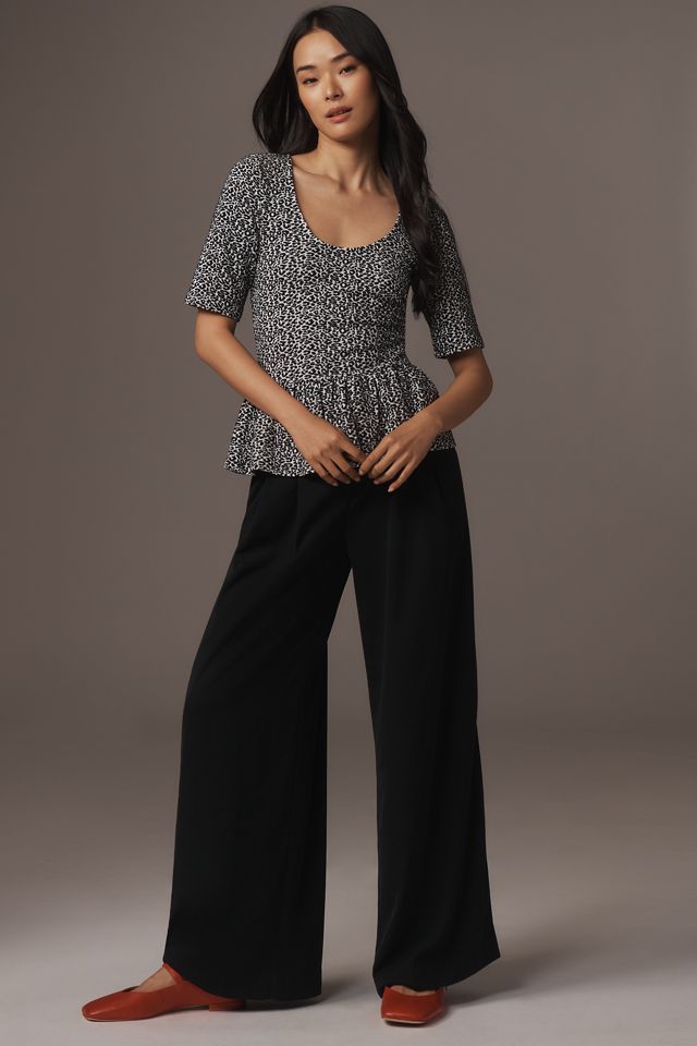Maeve Peplum Scoop-Neck Tank #2