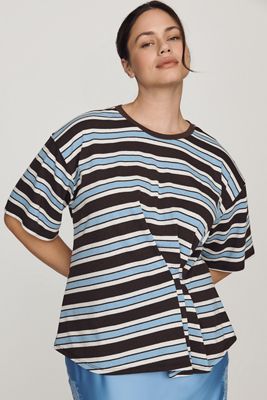 Pilcro Pleated Waist Tee