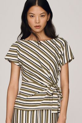 Maeve Waisted Wrap Top