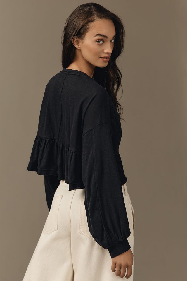 Pilcro Textured Babydoll Top #2