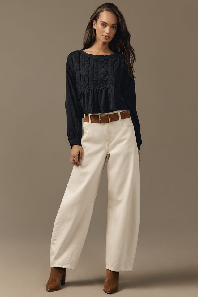 Pilcro Textured Babydoll Top #3