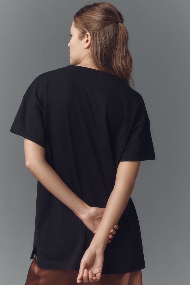 By Anthropologie Romantique Boyfriend Graphic Tee #1