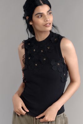 English Factory Ruffled Knit Top | Anthropologie