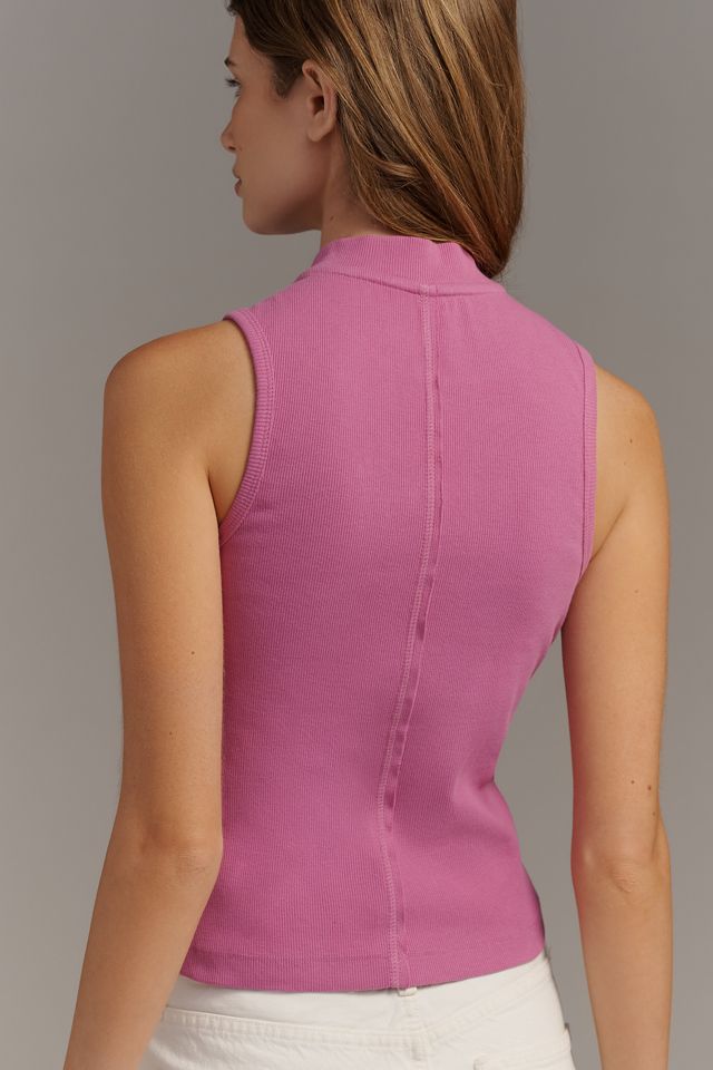 By Anthropologie Sleeveless 3D Floral Appliqué Top #1